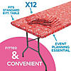 8 Ft. Bulk 12 Pc. Red Bandana Rectangle Fitted Disposable Plastic Tablecloths Image 3