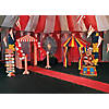 8 Ft. Carnival Arch Red & White Cardboard Stand-Up with String Stands Image 1