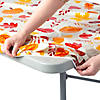 8 Ft. Fall Fitted Rectangular Plastic Disposable Tablecloth Image 1