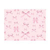 8 ft. x 6 ft. Pink Pastel Bow Party Polyester Backdrop Image 1