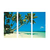 8 Ft x 6 Ft. Tropical Beach & Palm Trees Backdrop Banner - 3 Pc. Image 1