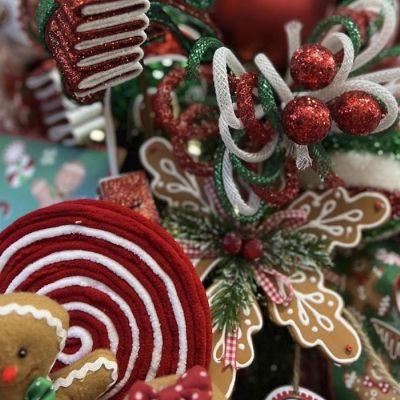 8" Gingerbread Snowflake Ornament Image 3