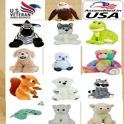 8 inch Recordable Stuffed Animals with 20 Second Voice Recorder [Pack of 10] Image 2