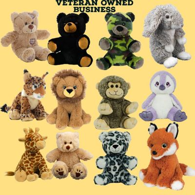 8 inch Recordable Stuffed Animals with 20 Second Voice Recorder [Pack of 10] Image 3
