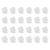 8" Jumbo White Foam Ghost Shapes - 24 Pc. Image 1