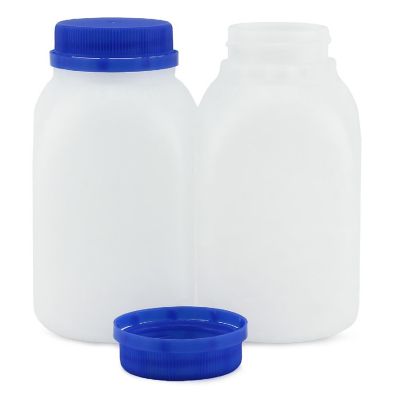 8-Ounce Plastic Milk Bottles (12-Pack); HDPE Bottles Great for Milk, Juice, Smoothies, Lunch Box & More, BPA-Free, Dishwasher-Safe, BPA-free Image 2