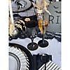 8 oz. Bulk 48 Ct. Elegant Black Patterned Plastic Wine Glasses Image 1