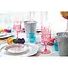 8 oz. Bulk  48 Ct. Pink Patterned Plastic Wine Glasses Image 1