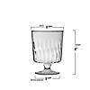 8 oz. Clear Plastic Pedestal Wine Glasses (100 Glasses) Image 2