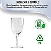 8 oz. Clear Stripe Round Disposable Plastic Champagne Flutes (16 Champagne Flutes) Image 3