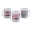 8 oz. Color Your Own Grandparent&#8217;s Day BPA-Free Plastic Mugs - 12 Ct. Image 1