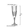 8 oz. Crystal Cut Plastic Champagne Flutes (16 Glasses) Image 2