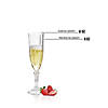 8 oz. Crystal Cut Plastic Champagne Flutes (16 Glasses) Image 3