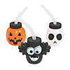 8 oz. Halloween Character Reusable BPA-Free Plastic Cups with Lids & Straws - 12 Ct. Image 1