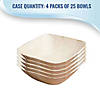 8 oz. Square Palm Leaf Eco Friendly Disposable Soup Bowls (100 Bowls) Image 3