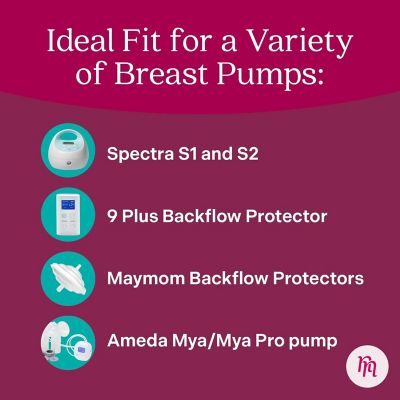 [8 Pack] Membrane for Spectra Backflow Protector Replacement - Breast Pump Inserts for Spectra Replacement Pump Parts Image 1