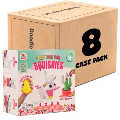 8 PCS CASE ALPACA SQUISHIES PAINT KIT Image 1