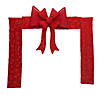 8' Red LED Lighted Christmas Doorway Arch Decoration with Bow Image 1