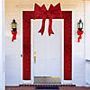8' Red LED Lighted Christmas Doorway Arch Decoration with Bow Image 1