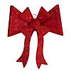 8' Red LED Lighted Christmas Doorway Arch Decoration with Bow Image 2