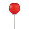 8" Red Light-Up Balloon Hanging Paper Lanterns - 3 Pc. Image 1