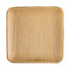 8" Square Palm Leaf Eco Friendly Disposable Buffet Plates (75 Plates) Image 1