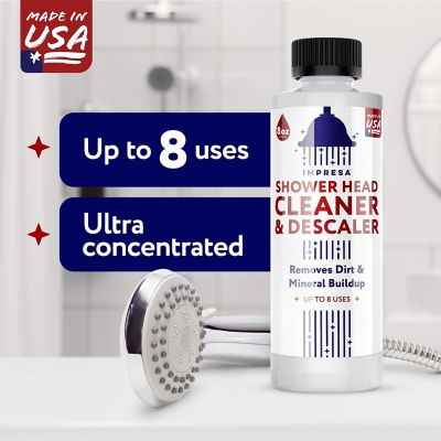 8 Uses Shower Head Cleaner Solution - Universal Limescale Remover for Shower Head - Calcium Lime Rust Remover Image 1