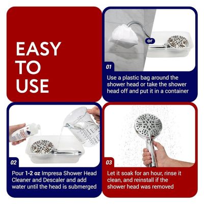8 Uses Shower Head Cleaner Solution - Universal Limescale Remover for Shower Head - Calcium Lime Rust Remover Image 3