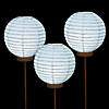 8" White Light-Up Paper Lantern Balloons - 3 Pc. Image 1