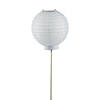 8" White Light-Up Paper Lantern Balloons - 3 Pc. Image 1