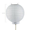 8" White Light-Up Paper Lantern Balloons - 3 Pc. Image 2