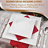8" White Square Plastic Appetizer/ Salad Plates (50 Plates) Image 4