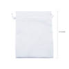 8&quot; x 10&quot; Bulk 48 Pc. Medium White Satin Drawstring Bags Image 1
