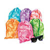 8" x 10" Medium Tie-Dye Polyester Drawstring Bags - 12 Pc. Image 1