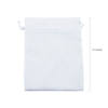8" x 10" Medium White Satin Drawstring Favor Bags - 12 Pc. Image 1