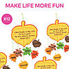 8" x 15" Religious Thankful Leaves Foam Mobile Craft Kit - Makes 12 Image 2