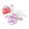 8" x 3 3/4" x 7" Small Jelly Beach Plastic Tote Bags - 6 Pc. Image 1