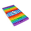 8" x 3/4" Multicolored Lotsa Pops Popping Toys Silicone Game Board with Dice Image 1