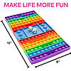 8" x 3/4" Multicolored Lotsa Pops Popping Toys Silicone Game Board with Dice Image 2