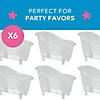 8" x 5" Clear Plastic Bathtub Containers - 6 Pc. Image 1