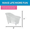 8" x 5" Clear Plastic Bathtub Containers - 6 Pc. Image 2