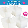 8" x 5" Clear Stackable Scoop-Front Plastic Storage Bins - 10 Pc. Image 2