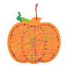 8" x 7" Orange Pumpkin with Multicolored String Art Craft Kit - Makes 12 Image 1