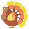 8" x 8 1/4" Multicolor Candy Corn Turkey Craft Kit &amp;#8211; Makes 12 Image 1