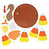 8" x 8 1/4" Multicolor Candy Corn Turkey Craft Kit &amp;#8211; Makes 12 Image 2