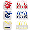 8" x 8" Mini Nautical Canvas Tote Bags - 12 Pc. Image 1