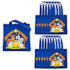 8" x 8" Mini Religious Nativity Animals with Baby Jesus Nonwoven Tote Bags - 12 Pc. Image 1