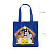 8" x 8" Mini Religious Nativity Animals with Baby Jesus Nonwoven Tote Bags - 12 Pc. Image 1