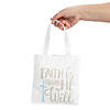 8" x 8" Small Religious Canvas Tote Bags - 12 Pc. Image 2