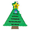 8" x 9" The Story of Jesus Christmas Tree Foam Craft Kit - Makes 12 Image 1